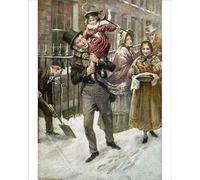 Media Storehouse DICKENS: A CHRISTMAS CAROL Print - Bob Cratchit and Tiny Tim - Print 10"x8" (25x20cm) (6260839)