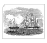 Media Storehouse HMS Erebus and HMS Terror Print, 1845 - Print 10"x8" (25x20cm) (4383685)