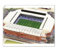 Media Storehouse Ibrox Stadium Watercolour Print, Glasgow Rangers F.C - Print 10"x8" (25x20cm) (8651807)
