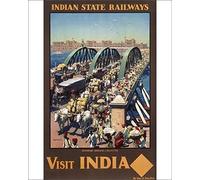Media Storehouse Indian State Railways Print: Howrah Bridge, Calcutta - Print 10"x8" (25x20cm) (4433913)