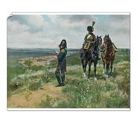 Media Storehouse Napoleonic Staff Officer Reconnaissance Print - Print 10"x8" (25x20cm) (3604899)