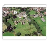 Media Storehouse Print 10"x8" (25x20cm) - Ashby de la Zouch Castle Aerial View Print, Leicestershire (4503007)