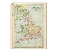 Media Storehouse Print 10"x8" (25x20cm) - Britain Under Ancient Roman Rule Antique Map Print (14549473)