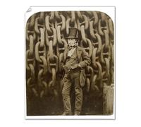 Media Storehouse Print 10"x8" (25x20cm) - Isambard Kingdom Brunel with Chains Print, 1858 (14273380)