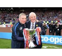 Media Storehouse Rangers Football Club Print: Ally McCoist and Walter Smith Celebrate - Print 10"x8" (25x20cm) (4585531)
