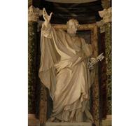 Media Storehouse Statue of St Peter, Basilica di San Giovanni in Laterano Print - Print 10"x8" (25x20cm) (4450633)