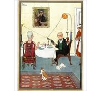 Media Storehouse W Heath Robinson - Opening the Wine Bottle Print - Print 10"x8" (25x20cm) (23102672)