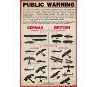 Media Storehouse WW1 British Public Warning Aircraft Identification Print - Print 10"x8" (25x20cm) (23056756)