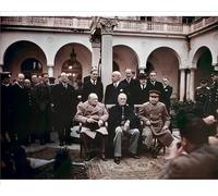Media Storehouse Yalta Conference Print: Churchill, Roosevelt and Stalin at Livadia Palace - Print 10"x8" (25x20cm) (7781541)