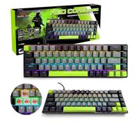 media-tech Mechanical Gaming Keyboard 60 Red Core MX60 with Red RGB switches, 19 Anti-ghosting effects, 25 Keys, 68 Compact keys, USB-C for PC Gaming and e-Sports.