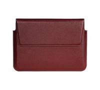 MediaDevil Leather Case for MacBook Pro 15" (2016-2019) (Burgundy with Cream stitching) - Artisansuit Genuine European Leather Case