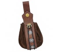 Mediaeval Inspired Leather Belt Bag Permanent Shih Tzus Role Playing Incidents Outdoor Tasks and Costume Addons Cosplay Leather