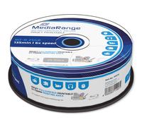 25 Mediarange Blu Ray 6x Inkjet Printable Blank discs BDR BD-R 25GB MR515 HTL
