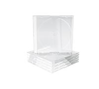 MediaRange BOX24 CD/DVD Jewel Case 1 Disc Slot Set of 100 Clear