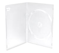 100 Single CLEAR DVD Case Cases 7mm Spine Slimline Sleeve Front Cover BOX29