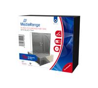 MediaRange BOX32 optical disc case DVD case 1 discs Black. Transparent