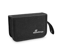 MediaRange BOX98 Memory Card Case 3 Cards Nylon Black - Memory Card Cases (3 Cards, SD,SDHC,SDXC, Nylon, Black, Shock Resistant, Dirt Resistant, 170 mm