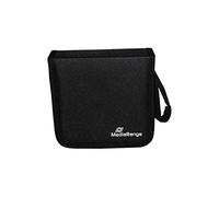 MediaRange CD DVD Blu-ray 24 Disc Storage Folder Nylon Black | Holds 24 discs | Nylon | Zip | Dust protection