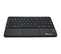 MediaRange Compact Wireless Keyboard with 64 Keys and Touchpad, QWERTZ (DE/AT/CH) Keyboard Layout, Black