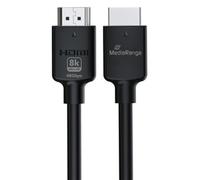 Mediarange HDMI Ultra High Speed Ethernet Cable V2.1 48Gbps 2m Black