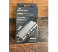 Mediarange USB Type-C 5-In-1 Multiport Adapter Silver MRCS511