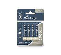 MediaRange Lithium Batteries, AA aa| fr6|1.5 V Pack of 4