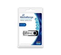 MediaRange MR907 Flexi USB Stick 4GB 15MB/s USB 2.0 black-silver