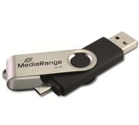 MediaRange MR931 OTG USB Stick 16GB USB mobile 2IN1 silver 16 GB