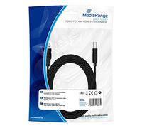 MediaRange USB Kabel A -> B St/St 5.00m sw Blister NEW