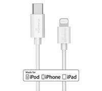 MediaRange MRCS215 USB cable USB 2.0 1 m USB C USB C/Lightning 0.48 Gbit/s White