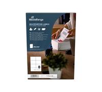 MediaRange MRINK145 Labels 105x74mm White 400 Pieces Universal Strong Adhesion