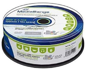 MediaRange MRPL612 Slug and Storage Media DVD-R 4,7GB 120min 16x Speed, In (DVD)