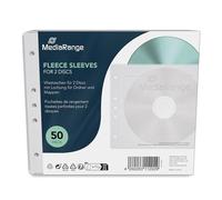 MediaRange Non-woven for 2 Discs White Pack of 50