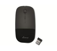 MediaRange Optical 3-button wireless mouse, low-noise, glossy black