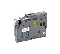 MediaRange Plastic Label Tape Cartridge for Brother TZ-231/TZe-231, Permanent Adhesive, 12 mm, 8 m, Laminated, Black on White