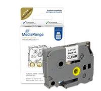 MediaRange Plastic Label Tape Cartridge for/Replaces Brother TZ-261 / TZe-261 Permanent Adhesive 36 mm 8 m Laminated Black on White