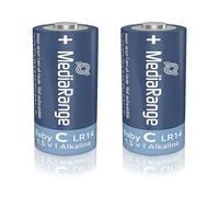 MediaRange Premium Alkaline Batteries, Baby C|LR14|1.5V, Pack of 2