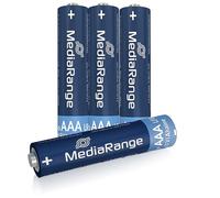 MediaRange Premium Alkaline Batteries, Micro AAA|LR03|1.5V, Pack of 4