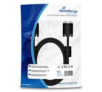 MEDIARANGE SVGA Monitor Extension Cable VGA Plug/Socket 1.8 m Black