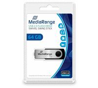 MediaRange MR912 Flexi USB Stick 64GB 15MB/s USB 2.0 black-silver