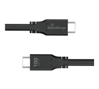 Mediarange USB Type-C Charge and Sync Cable with E-Mark Chip 3m Black