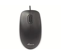 MediaRange Wired 3-Button Mouse with Optical Sensor, Low Noise, Black