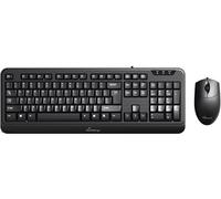 MediaRange Wired Keyboard and Optical 3-Button Mouse Set, QWERTY (GR), Black