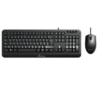 MediaRange Wired keyboard and optical 3-button mouse set, QWERTZ, black