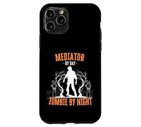 Mediator by Day Zombie by Night Funny Halloween Creepy Scary Case for iPhone 11 Pro