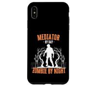 Mediator by Day Zombie by Night Funny Halloween Creepy Scary Case for iPhone XS Max