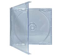 mediaxpo Protect Your Music Collection Assembled CD Jewel Cases with Clear Tray - 10.4 mm Standard Size, Premium Quality (Clear) (Pack of 100)