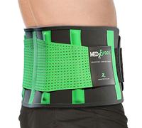 MEDiBrace Back Support Belt Back Brace for Lower Lumbar Pain Relief for Men and Women - Medical Grade Orthopaedic Waist Compression for Sciatica Nerve, Scoliosis, Disc or Lifting at Work