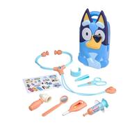 Medic Case 10-Piece, Kids Doctor Playset Medical Kit, Pretend Role-Play Set for Children with Stickers & Hard Storage Box