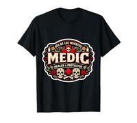Medic Day of The Dead Día De Los Muertos Healer & Protector T-Shirt